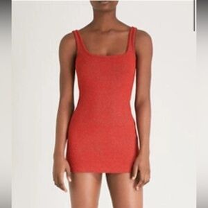YEEZY
Season 6 Ribbed Stretch-knit Mini Dress In Akira